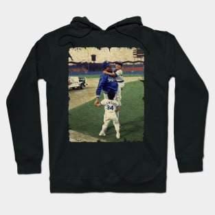 Fernando Valenzuela in Los Angeles Dodgers Hoodie